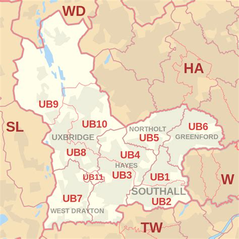 UB postcode area .